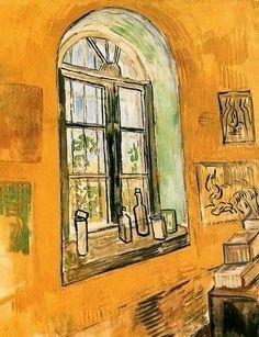 (Window of Vincent’s Studio at the Asylum)